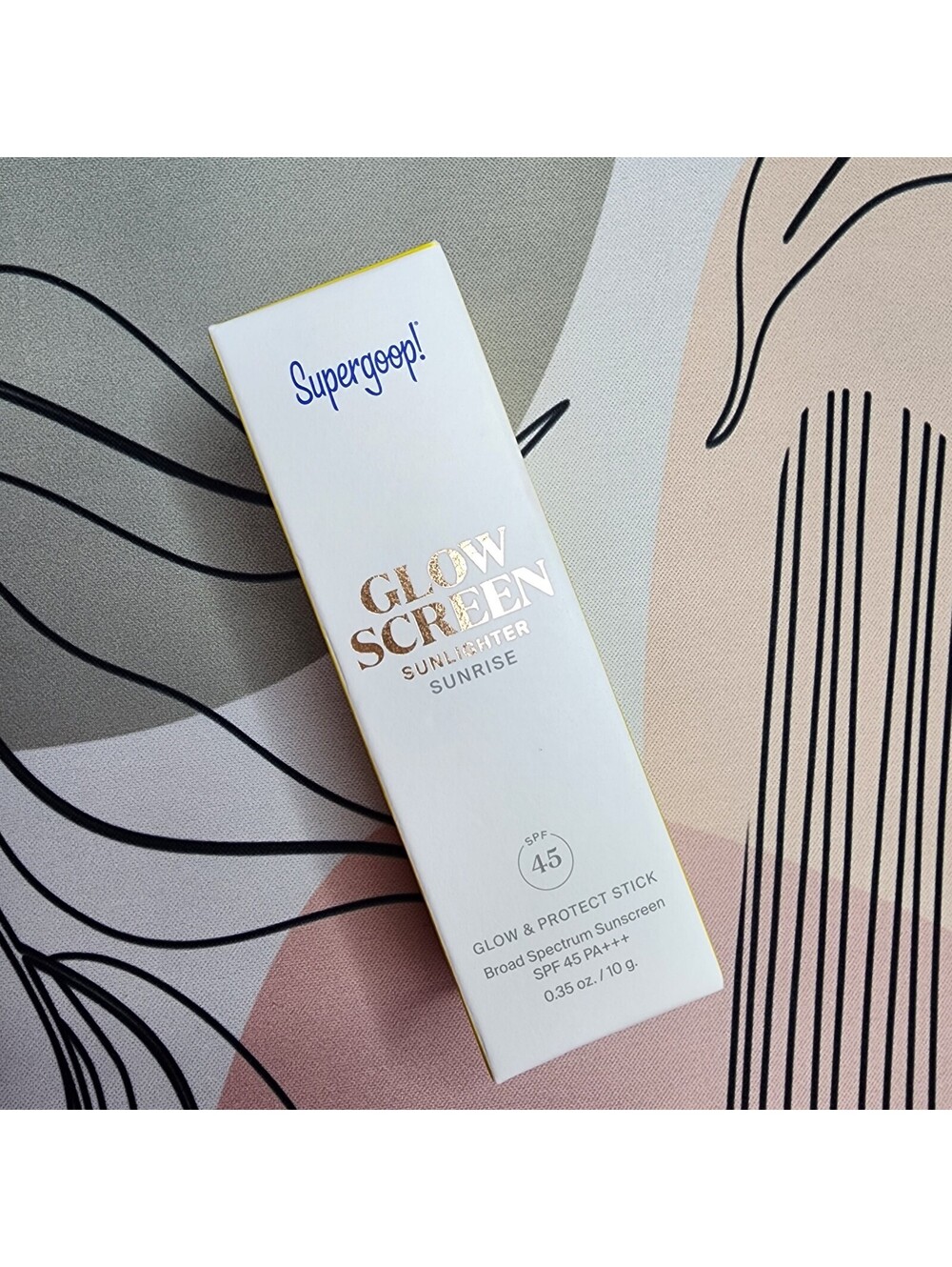 Supergoop! Glow Screen Sunlighter Sunrise SPF 45 Glow & Protect Stick 0.35 oz